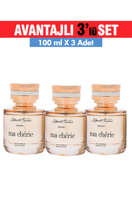 Kadın Parfümü Ma Chérie 3'lü Set - 100 ml
