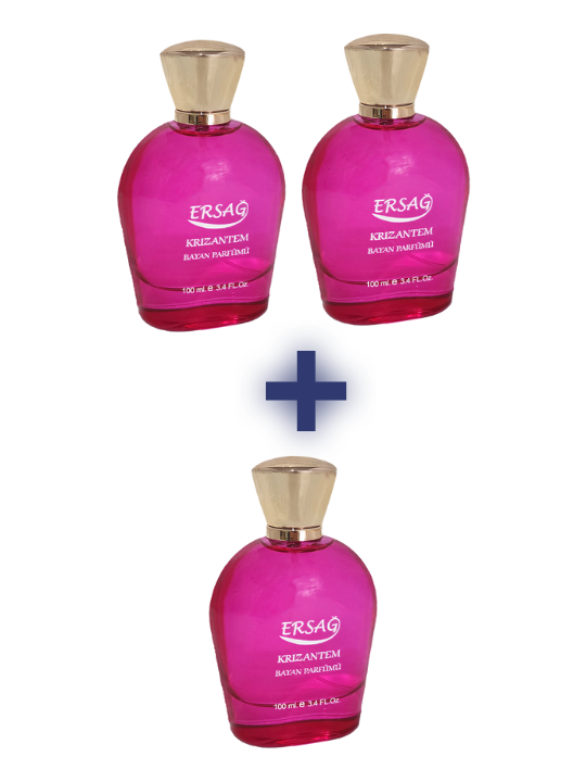 KRİZANTEM BAYAN PARFÜM 100 cc  (2 ALANA 1 HEDİYE)