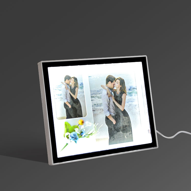 Işıklı Çift Fotoğraflı Sihirli Ayna