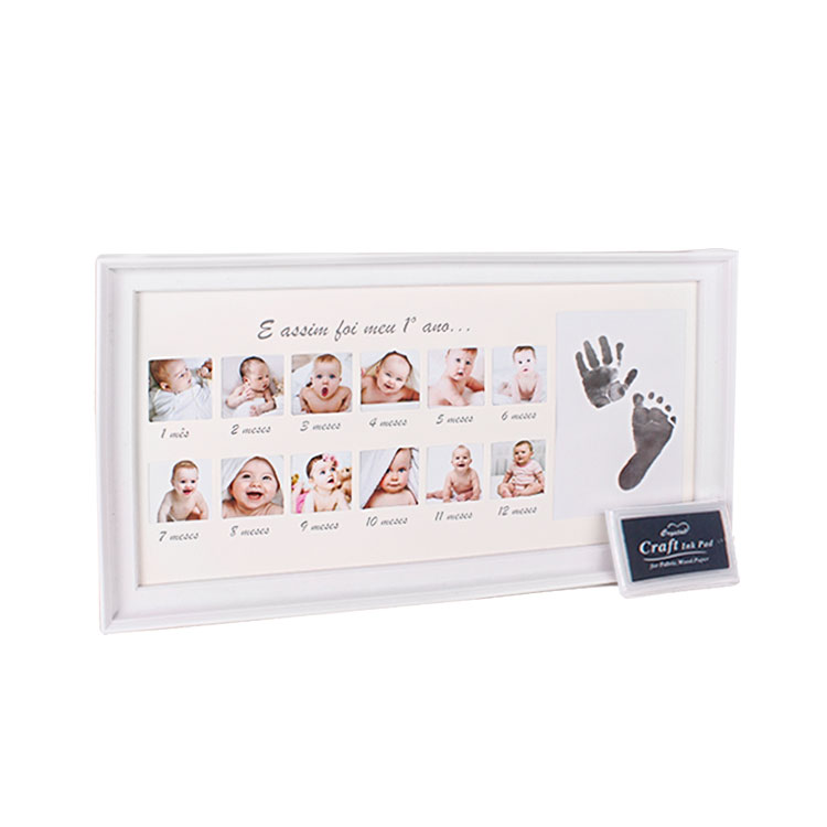 Yeni Doğan Bebekler İçin Fotoğraf Çerçevesi - Beyaz Renkli 20x38cm