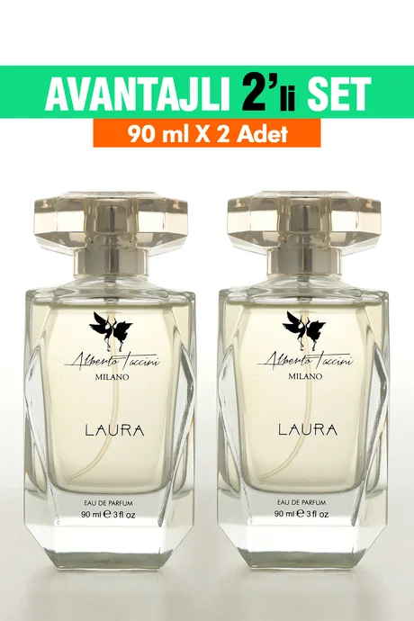 Kadın Parfümü Laura 2'Li Set - 90 ml