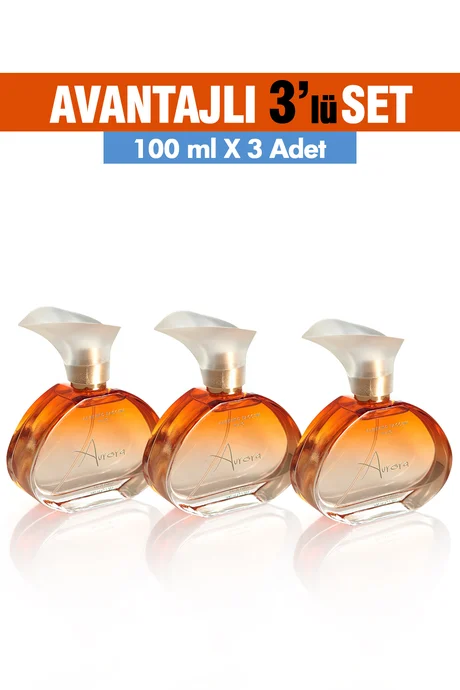 Kadın Parfümü AURORA 3'lü Set - 100 ml