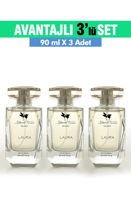 Kadın Parfümü Laura 3'Lü Set - 90 ml